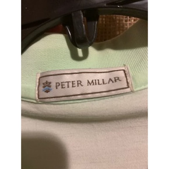 Peter Millar Green Two Tone Lightweight Golf Shirt Short Sleeve Mens XL - Picture 3 of 7
